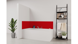 Panneau de bain : Rouge lumineux RAL 3020