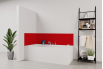 Panneau de bain : Rouge lumineux RAL 3020