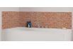 Panneau de bain : Mur Brique Rouge 2
