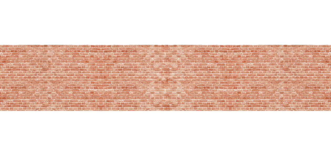 Panneau de bain : Mur Brique Rouge 2