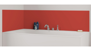 Panneau de bain : Rouge saumon RAL 2012