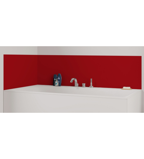 Panneau de bain : Rouge tomate RAL 3013