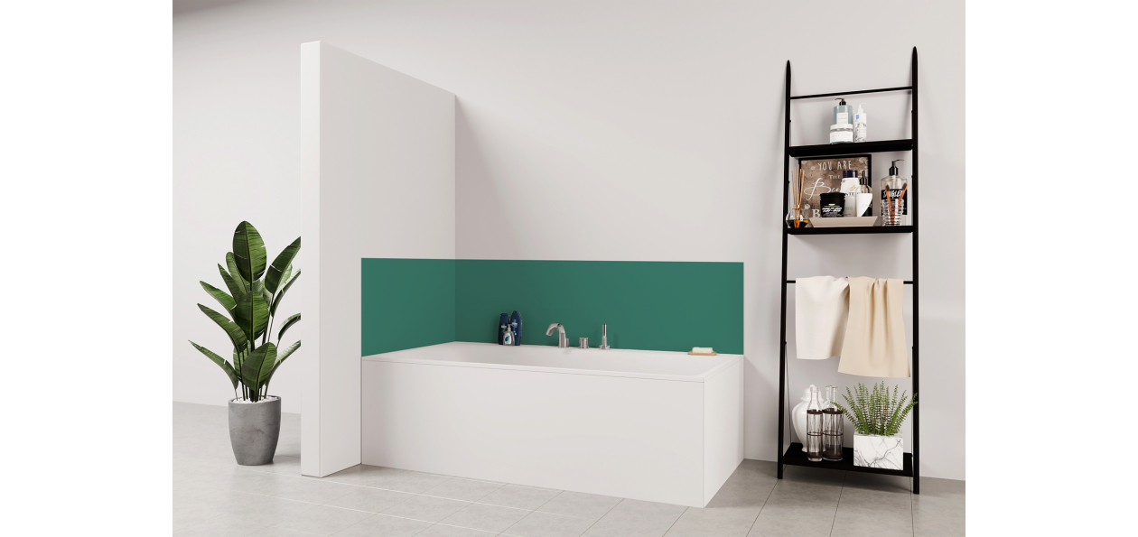Panneau de bain : Turquoise menthe RAL 6033