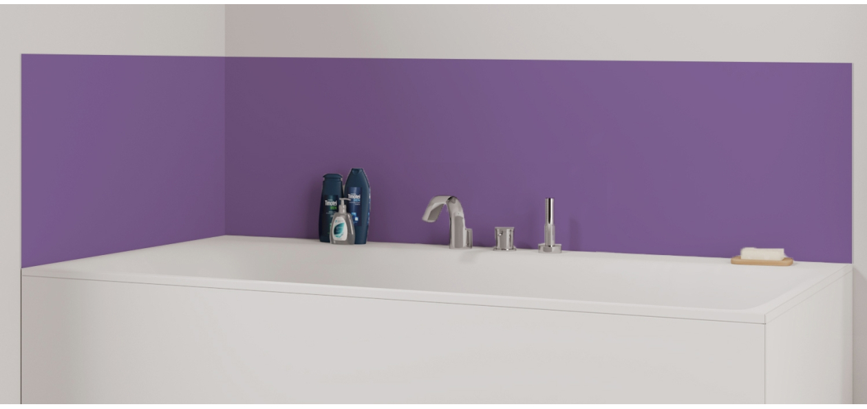 Panneau de bain : Violet lilas RAL 4005