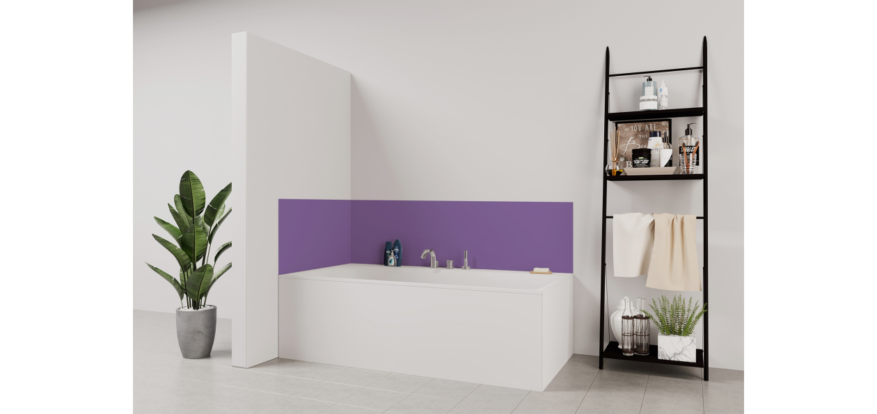 Panneau de bain : Violet lilas RAL 4005