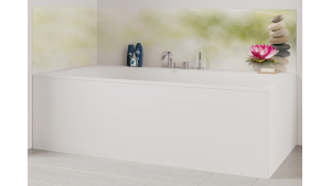 Panneau de bain : Lotus et galets