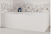 Panneau de bain : Orchidées Blanches