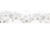 Panneau de bain : Orchidées Blanches