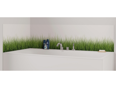 Panneau de bain : Herbes