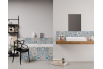 Panneau de bain : Carreaux ciment colorés