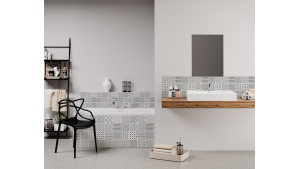 Panneau de bain : Carreaux ciment modernes 2
