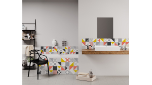 Panneau de bain : Carreaux scandinave