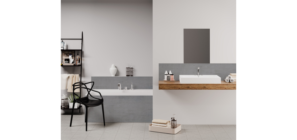 Panneau de bain : Béton Brut 2