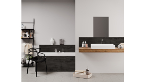 Panneau de bain : Bois Foncé