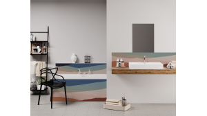 Panneau de bain : Collines Abstraites 3