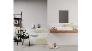 Panneau de bain : Collines Abstraites 4