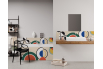 Panneau de bain : Courbes Inspiration Delaunay 1