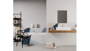 Panneau de bain : Diagonales et Couleurs 3