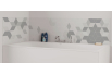 Panneau de bain : Losanges Gris