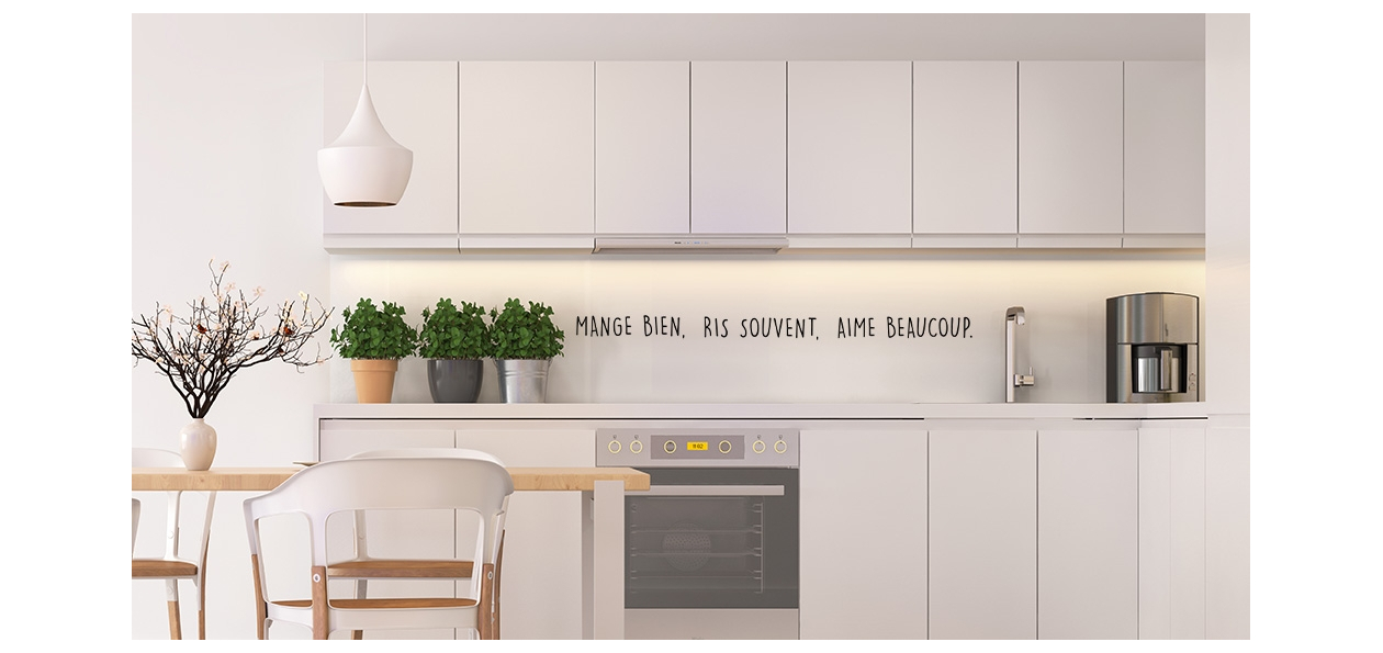 Crédence MANGE BIEN 1