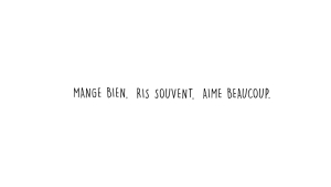 Crédence MANGE BIEN 1