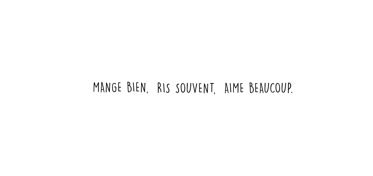 Crédence MANGE BIEN 1