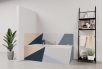 Tablier de bain : Diagonales et couleurs 3