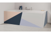 Tablier de bain : Diagonales et couleurs 3
