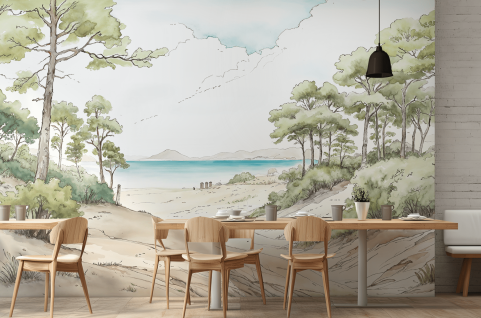 Papier peint : Plage Sud...