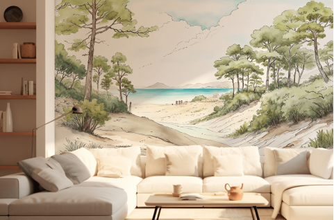 Papier peint : Plage Sud...