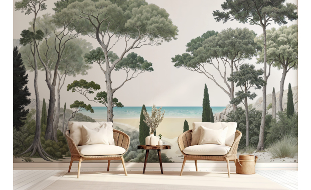 Papier peint :  Arbres et...