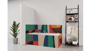 Tablier de bain : Inspiration Cubisme 1
