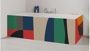 Tablier de bain : Inspiration Cubisme 1