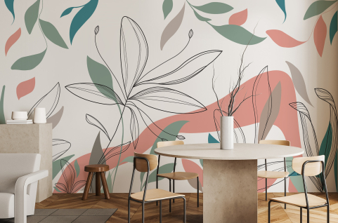 Papier peint : Feuilles...