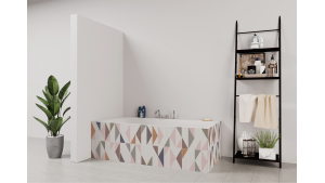 Tablier de bain : Jeux et triangles 3