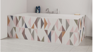 Tablier de bain : Jeux et triangles 3