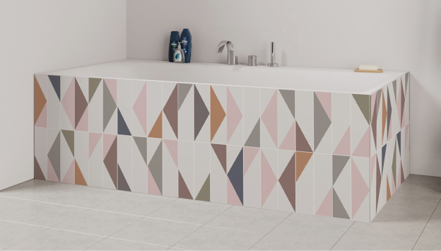 Tablier de bain : Jeux et triangles 3