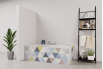 Tablier de bain : Jeux et triangles colorés pales