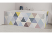 Tablier de bain : Jeux et triangles colorés pales