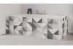 Tablier de bain : Jeux et triangles noir et blanc