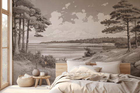 Papier peint : Plage, arbre...