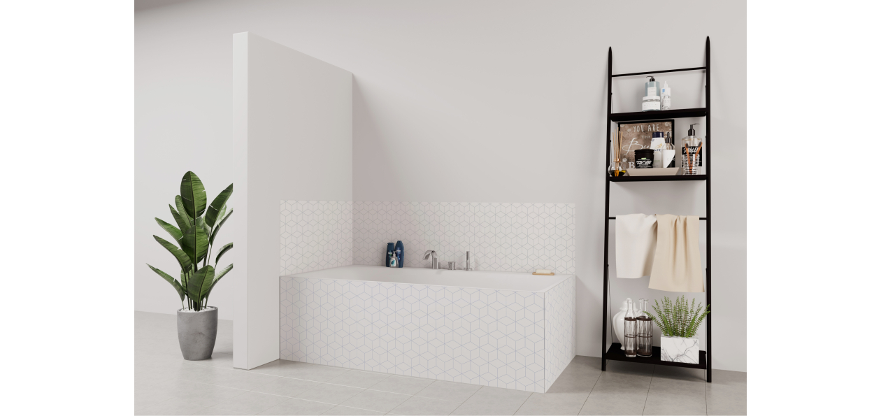 Tablier de bain : Losanges