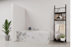 Tablier de bain : Losanges gris