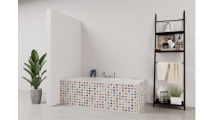 Tablier de bain : Rond colorés