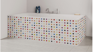 Tablier de bain : Rond colorés
