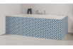 Tablier de bain : Rosace bleu