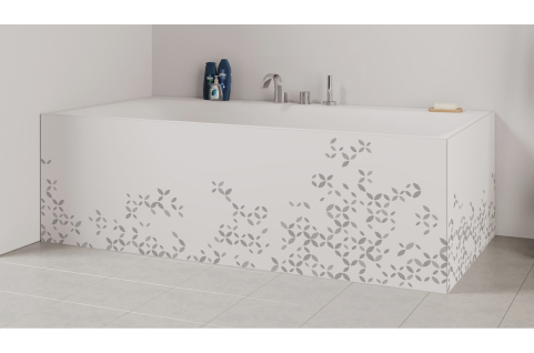 Tablier de bain : Rosaces contemporaines