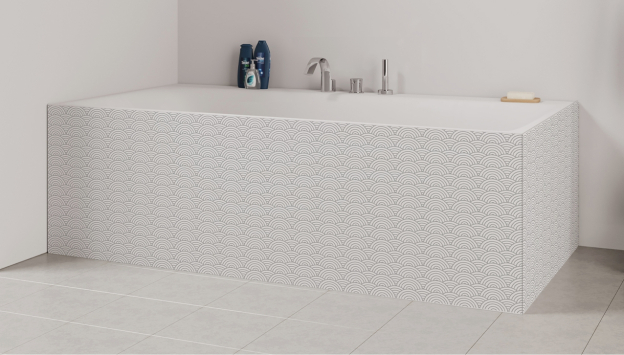 Tablier de bain : Rosace et japon