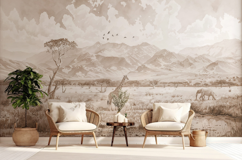 Papier peint : Savane...
