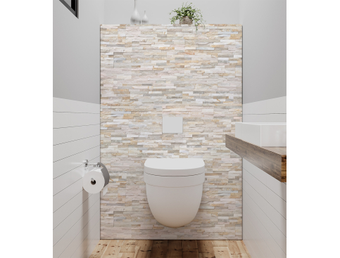 Panneau de WC : Mur, Pierre...